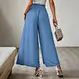 high waisted wide leg trousers